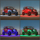 Truck/Jeep) LUX Monster Magnetic RGB+W Rock Light Kit