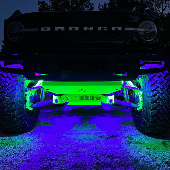 (Truck/Jeep) UV Single Color Standard Rock Light Kit