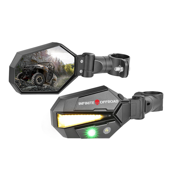 Turn Signal Mirror With Dual Color Side LED