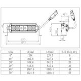 Compact High Output Single Row Light Bar